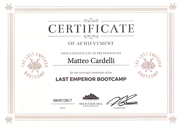 Certificato 8