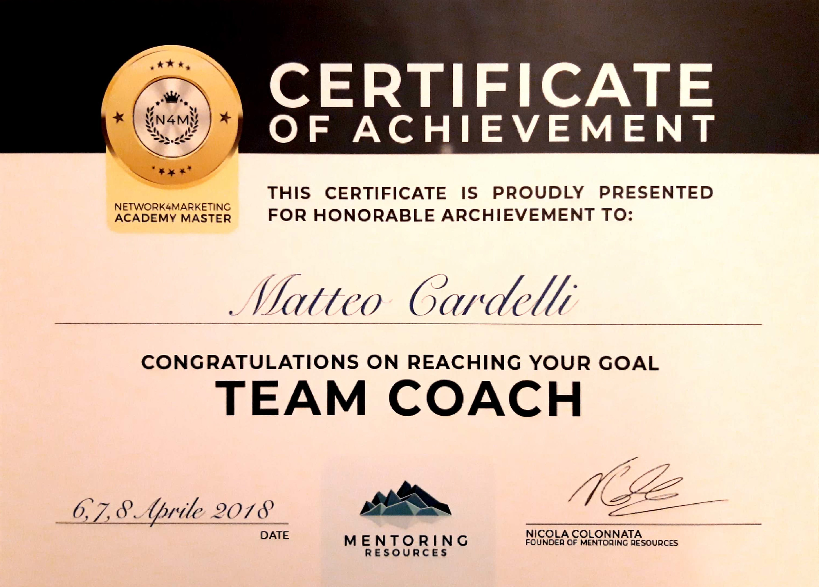 Certificato 3