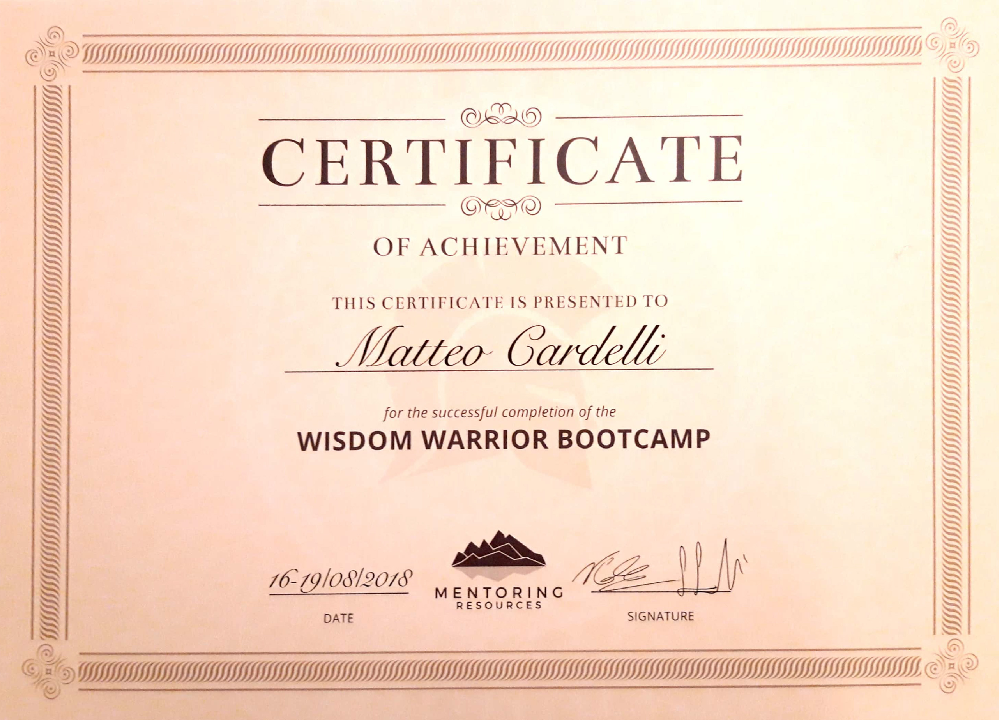Certificato 2
